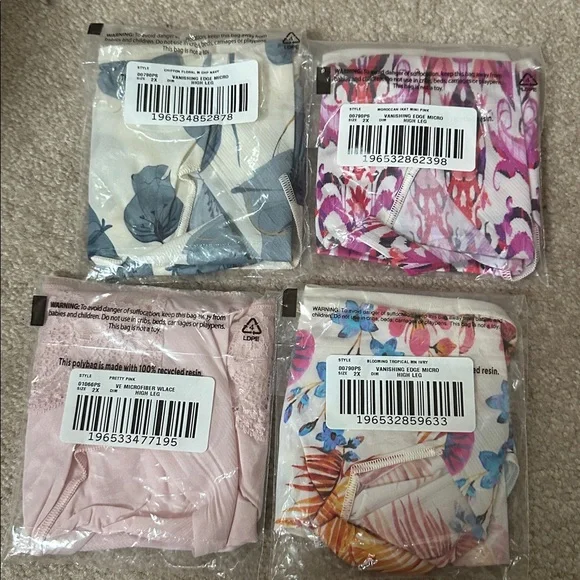 4 x Soma VANISHING EDGE Edge High-Leg Panty set -- XXL - Picture 1 of 5